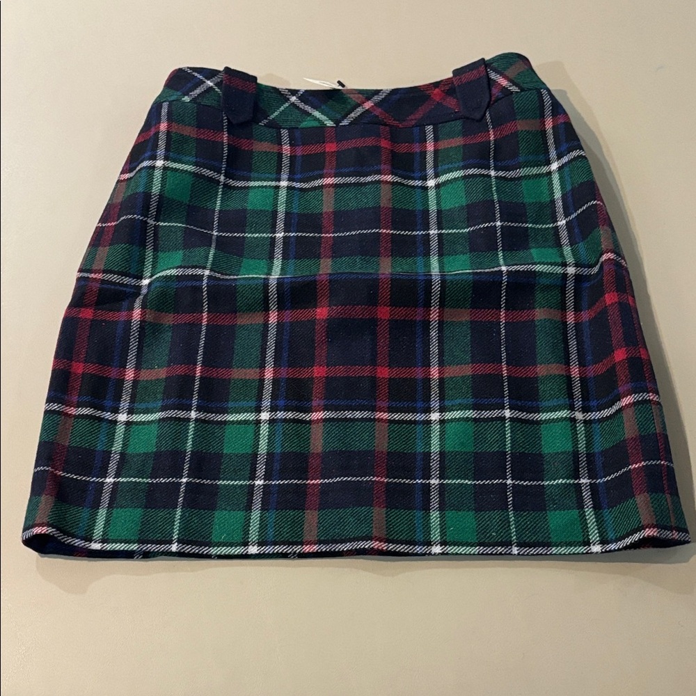 Talbots Plaid Mini Skirt - Red, Green, and Navy - NWT Size 6P